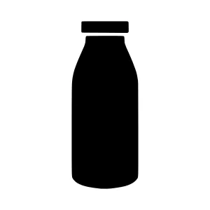 Milk Bottle Silhouette Icon