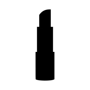 Black Lipstick Icon - Minimalist Beauty Symbol