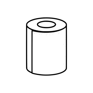 Rolled Paper - Line Art Illustration
