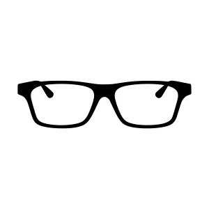 Black Glasses Outline Vector Icon