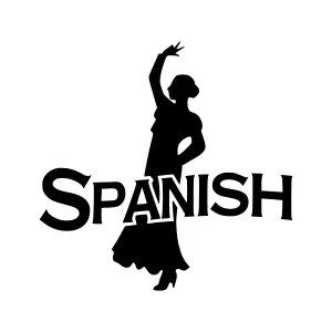 Spanish Dancer Silhouette - Elegant Design