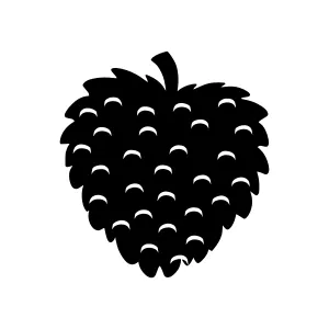 Black Berry Icon - Simple Graphic Vector