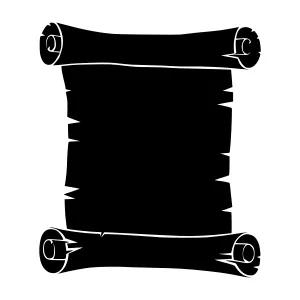 Vintage Scroll Paper Roll - Blank Text Template