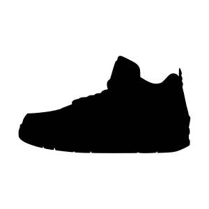 Silhouette Shoe Vector Graphic