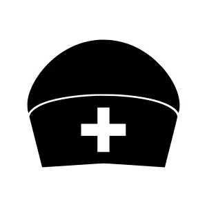 Nurse Cap Icon - Medical Symbol