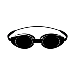 Silhouette Swim Goggles - Minimalist Design