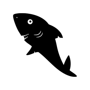 Black Shark Illustration - Vector Graphic