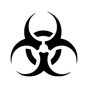 Biohazard Symbol - Vector Graphic