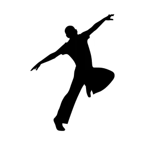 Silhouette Dancer - Dynamic Pose