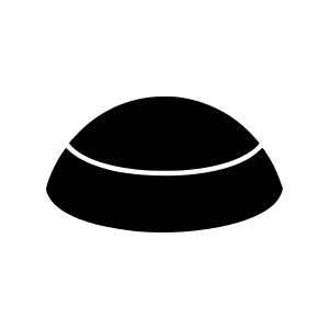Minimalist Dome Icon - Vector Illustration