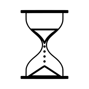 Hourglass Icon - Time Concept Vector