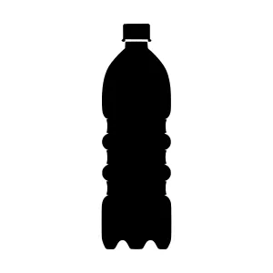 Plastic Water Bottle Silhouette