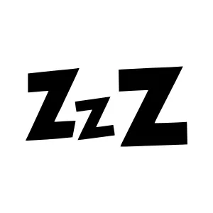Sleep Zzz Typography Design