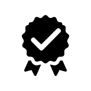 Checkmark Award Badge Icon
