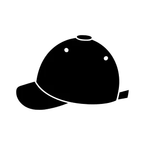 Silhouette Baseball Cap Icon