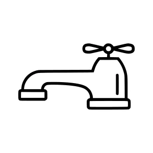 Line Art Water Tap Icon
