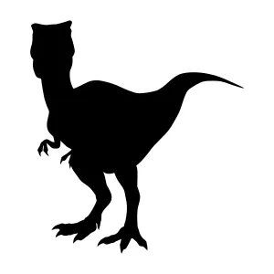 Silhouette Dinosaur T-Rex Vector Illustration
