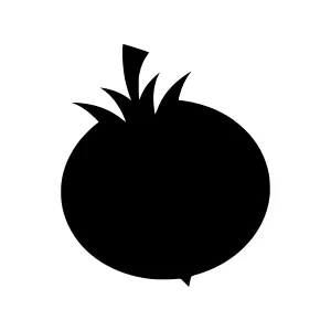 Black Grape Silhouette Vector Icon