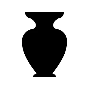 Black Vase Silhouette Icon