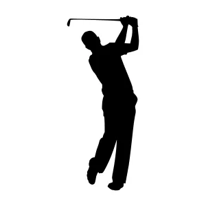 Silhouette Golf Player Swing