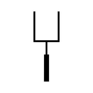 American Football Goalpost Icon