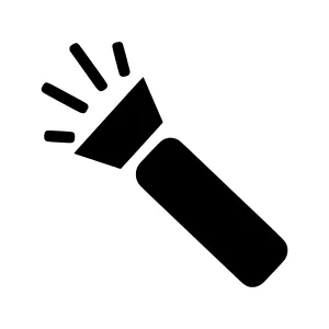 Flashlight Icon - Vector Illustration