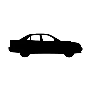 Black Car Silhouette Icon