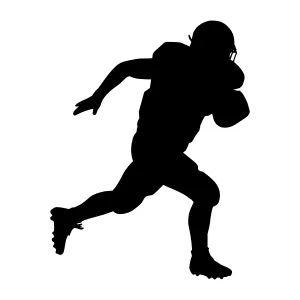 American Football Player Silhouette