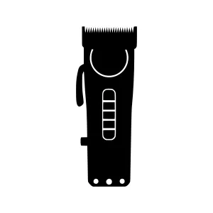 Black Hair Clipper Silhouette Icon