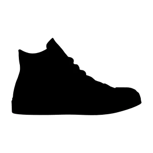 Silhouette Sneaker Vector Illustration