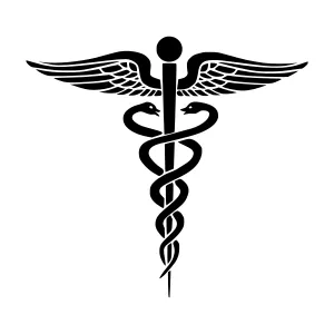 Caduceus Symbol - Medical Emblem Vector