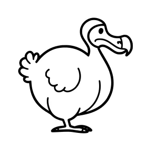 Cartoon Dodo Bird Illustration