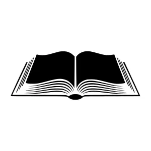 Open Book Illustration - Minimalist Design