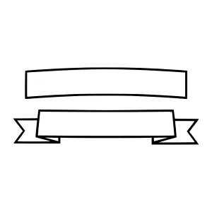 Minimalist Ribbon Banner Design