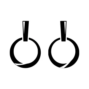 Black Ring Toss Silhouette Icons