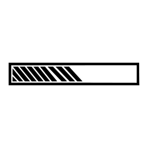 Geometric Progress Bar - Black & White Design