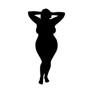 Silhouette Woman Figure - Body Positive