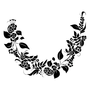 Floral Ornament Border Design