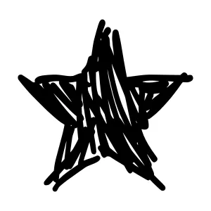 Hand Drawn Star Sketch Illustration