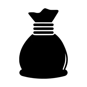 Simple Sack Icon - Vector Illustration