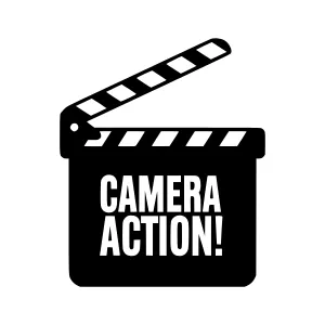 Film Camera Action Icon - Vector Illustration