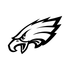 Eagle Head Silhouette Vector Graphic