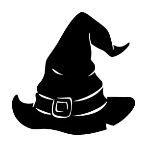 Black Witch Hat Silhouette