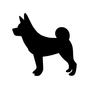 Dog Silhouette Vector Illustration