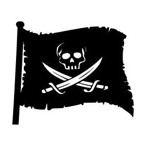 Pirate Skull & Crossbones Flag Design