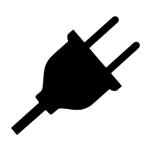 Plug Icon - Simple Electrical Symbol