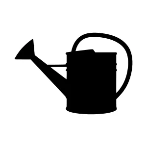 Silhouette Watering Can Icon - Garden Design