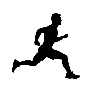 Silhouette Runner - Athletic Vector Illustration