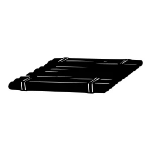 Black Towel Silhouette Vector Illustration
