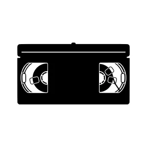 VHS Tape Icon - Retro Technology Vector